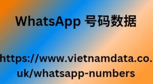 WhatsApp 号码数据 